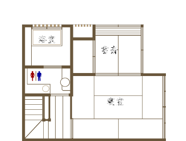 一棟貸切の旅館　幸遊庵　間取り図